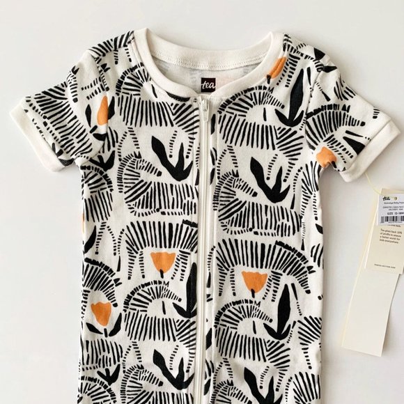 NWT Tea Collection Zipper Rockabye Baby Pajama 12-18 Months 18-24 Months - Picture 3 of 6